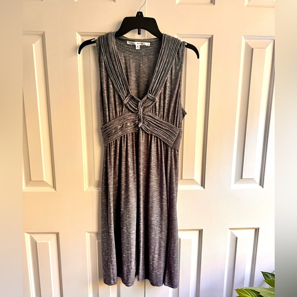 Max Studio Navy and White Summer Dress